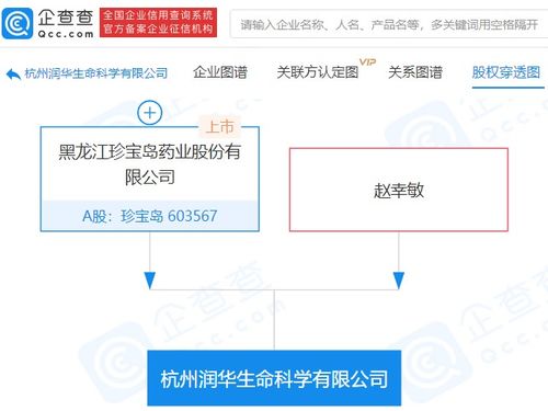珍寶島參股成立生命科學公司,注冊資本2億元